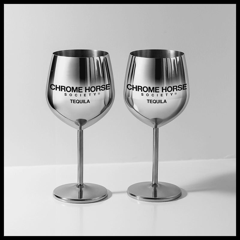 Chrome Horse Society Goblet Set